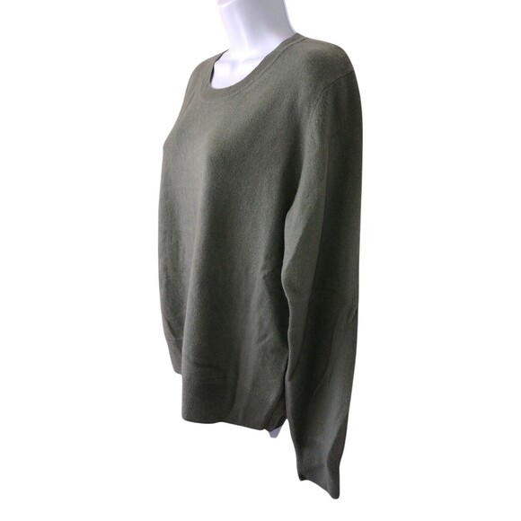 NWT Naadam Sweater Womens XL  Cashmere Sweater Luxury Wedge wood Green - Picture 2 of 11